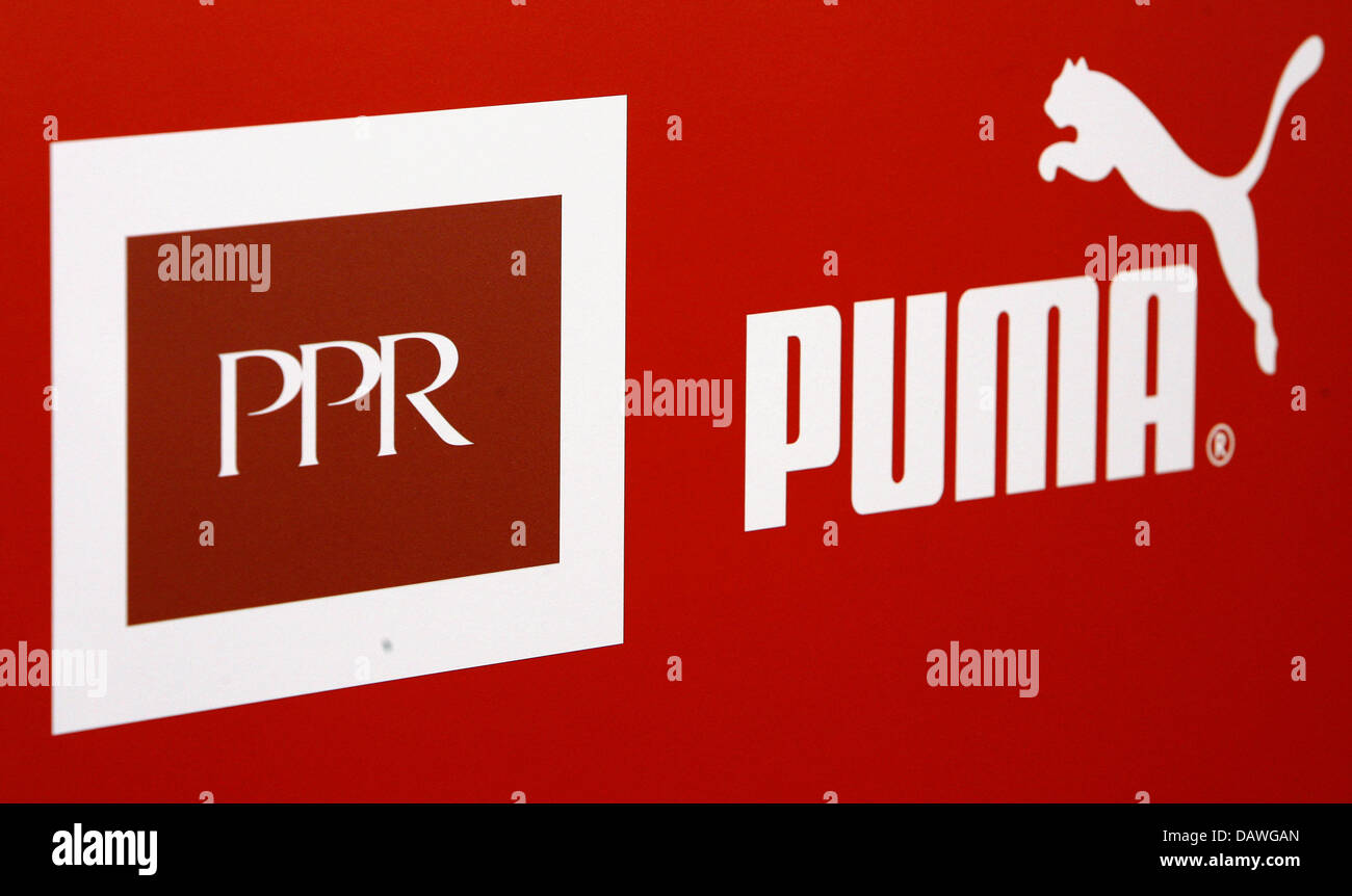 Capitán Brie Transparente Analgésico The picture shows the logos of Frech luxury goods company PPR and of  sporting goods manufacturers Puma during a press conference on the intended  acquisition of Puma by PPR in Nuremberg, Germany,