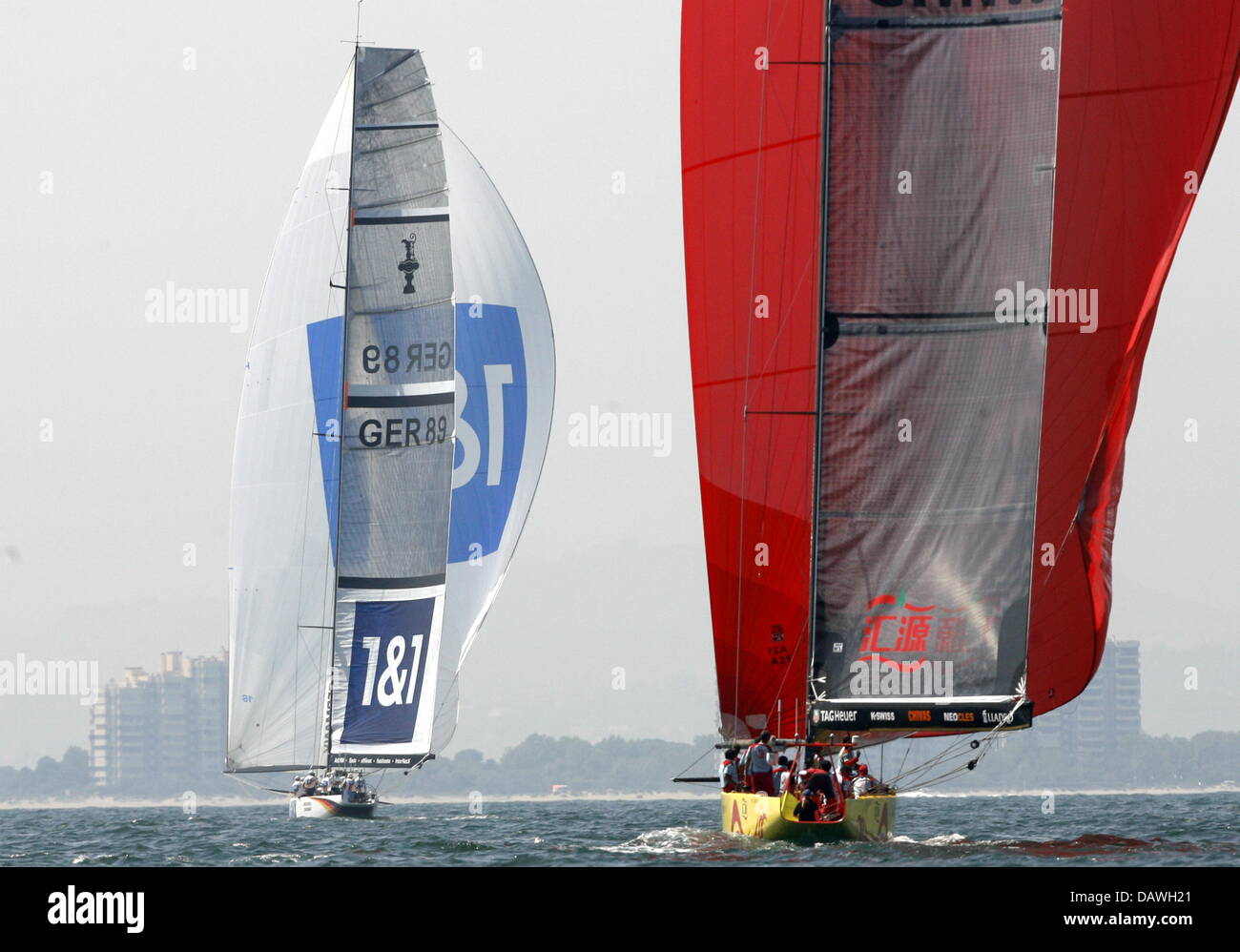 The yacht Germany 1 (GER 89) sails the fourth race of the Louis