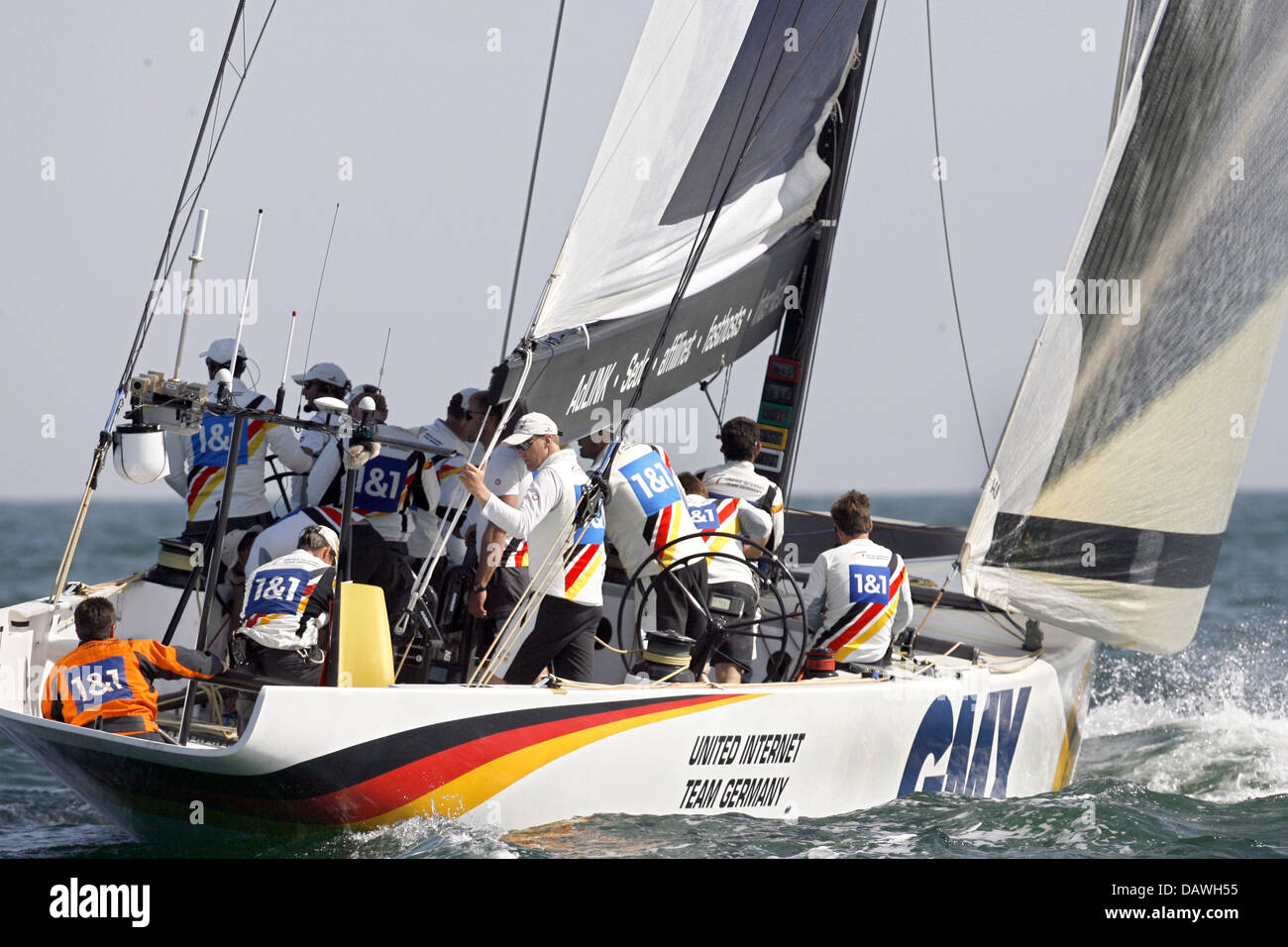 The yacht Germany 1 (GER 89) sails the fourth race of the Louis