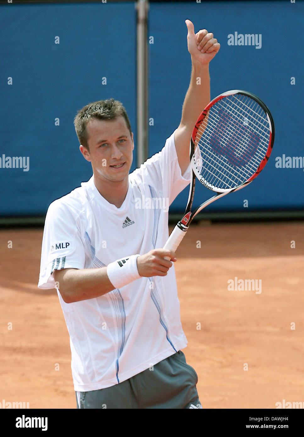 German Tennis Professional Philipp Kohlschreiber Celebrates After His Stock Photo Alamy