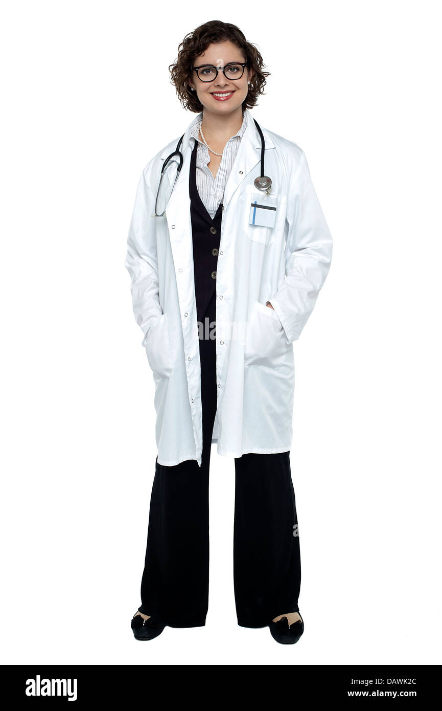 Confident medical practitioner, full length portrait Stock Photo