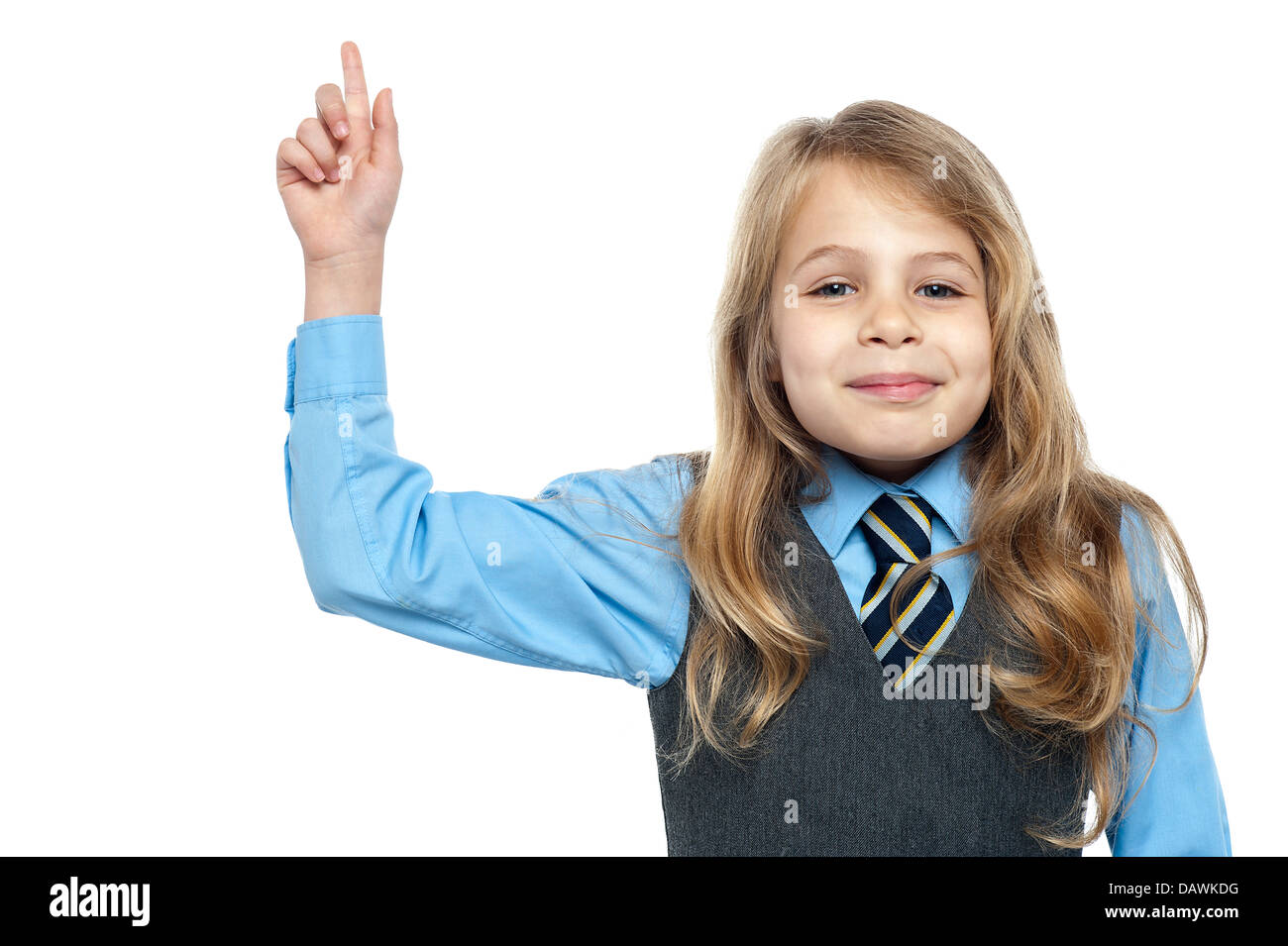 Girl pinafore school uniform hi-res stock photography and images - Alamy