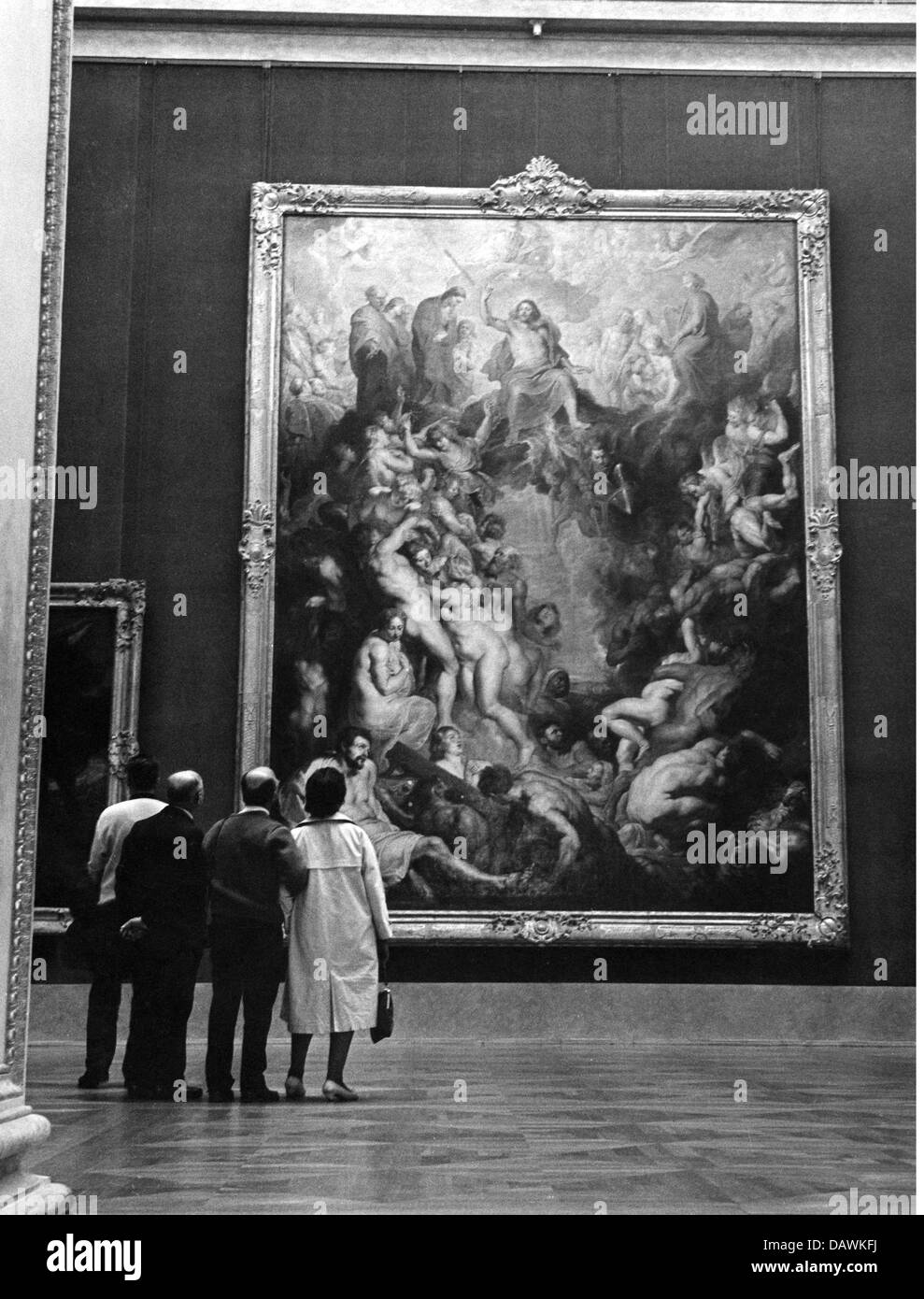 geography / travel, Germany, Munich, museums, Alte Pinakothek, interior view, Rubens hall, circa 1960, , Additional-Rights-Clearences-Not Available Stock Photo