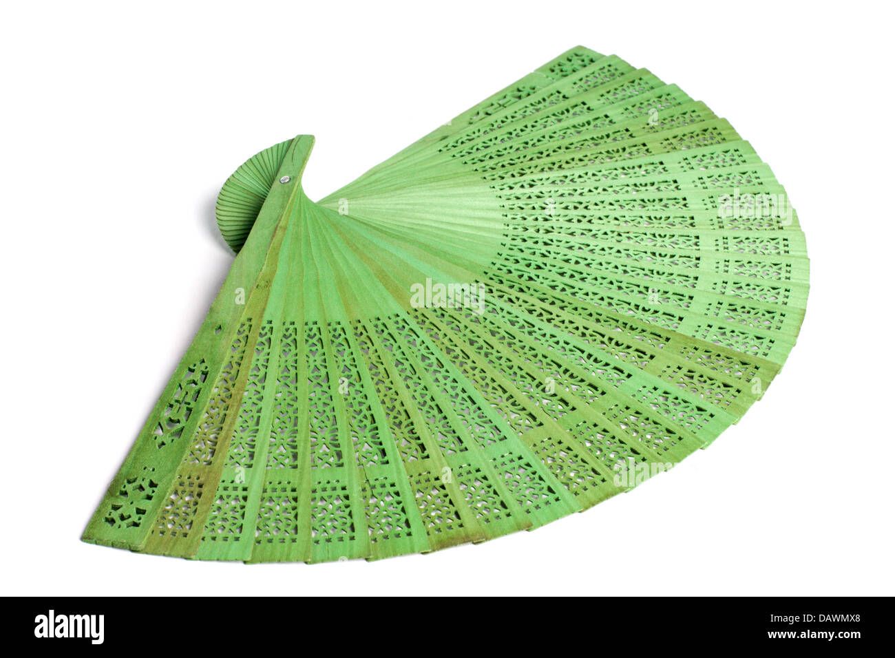 Green spanish fan Stock Photo
