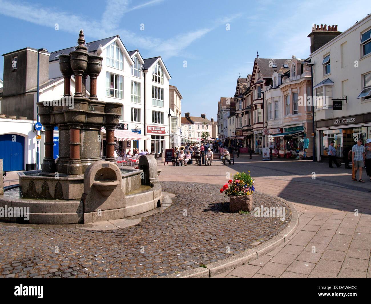 Teignmouth town centre, Devon, UK 2013 Stock Photo Alamy