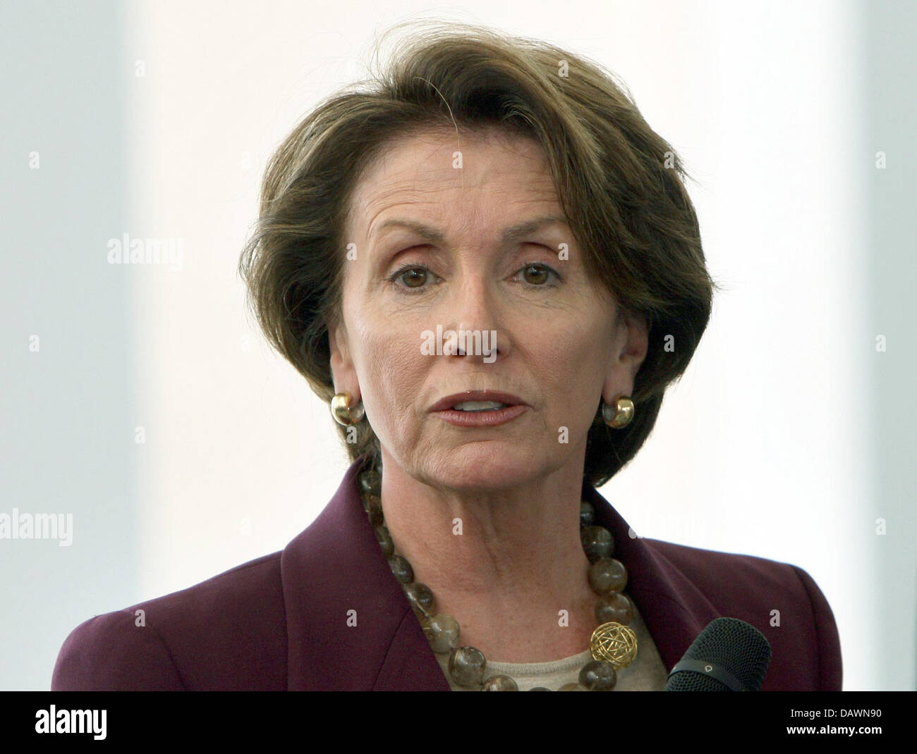 Speaker of the US Congress Nancy Pelosi pictured in Berlin, Germany, 29 May 2007. Photo: Peer Grimm Stock Photo