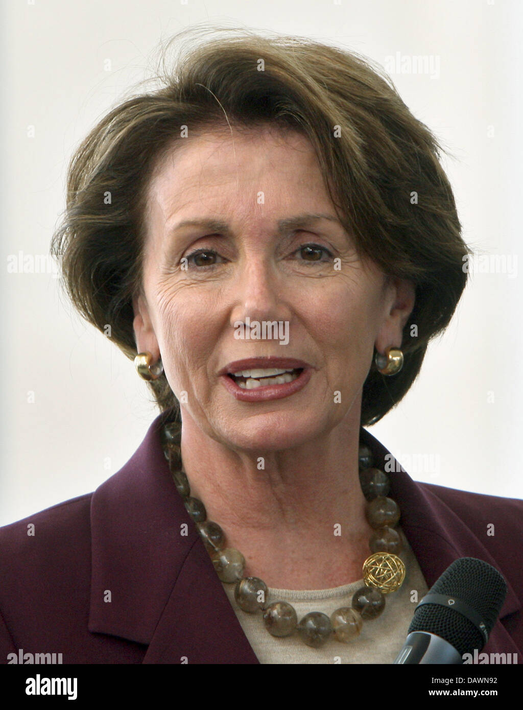 Speaker of the US Congress Nancy Pelosi pictured in Berlin, Germany, 29 May 2007. Photo: Peer Grimm Stock Photo