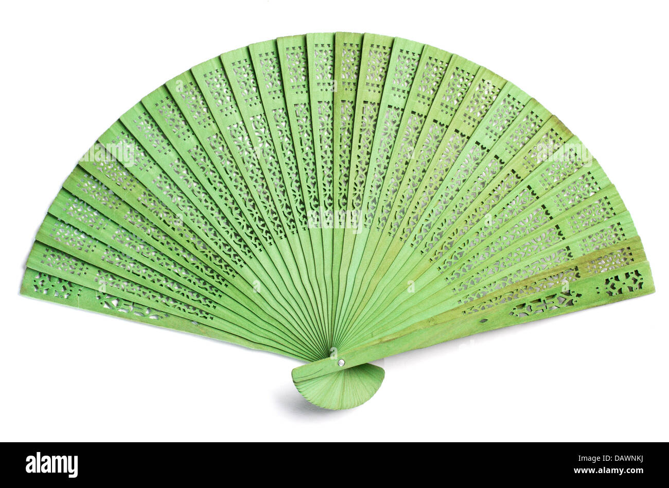 Green spanish fan Stock Photo