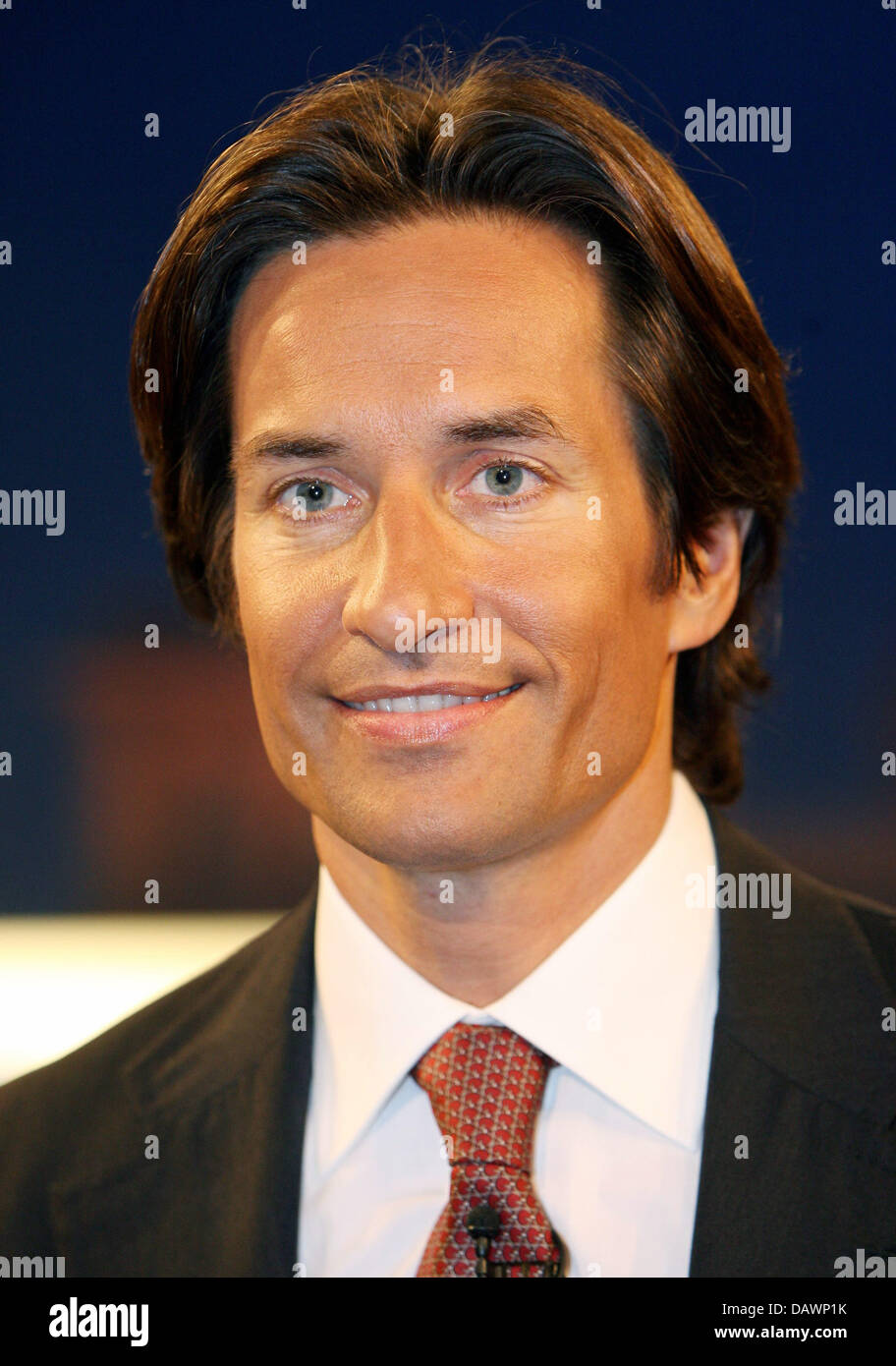 Karl-Heinz Grasser, investment manager and former Austrian Minister of Finance, pictured during the TV talk 'Sabine Christiansen' in Berlin, Germany, 03 June 2007. Photo: Marcel Mettelsiefen Stock Photo