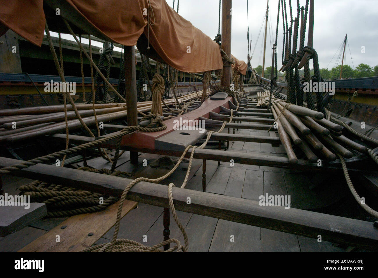 Skuldelev The 30m long reconstruction of viking long ship 'Skuldelev 2' named ...