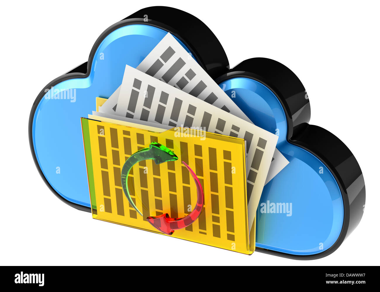 Cloud computing and storage security concept Stock Photo - Alamy