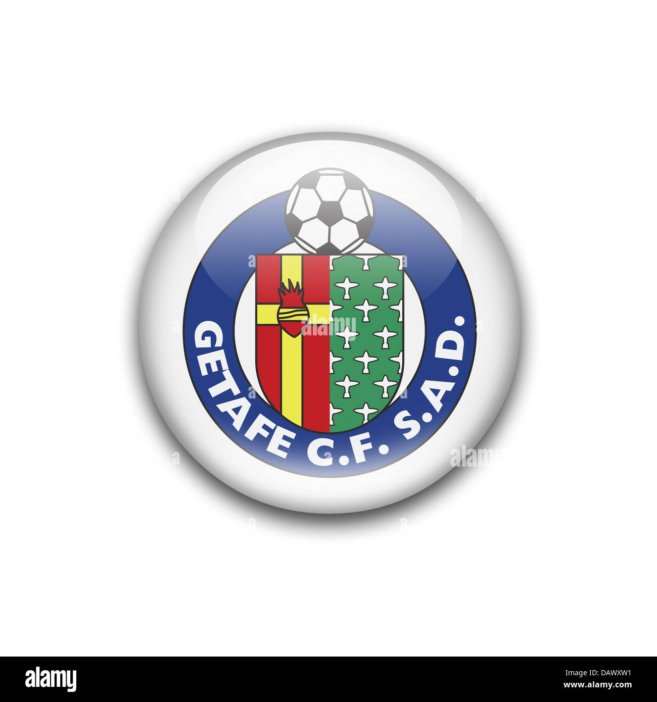 Geta fe C.F. S.A.D flag icon emblem logo symbol Stock Photo