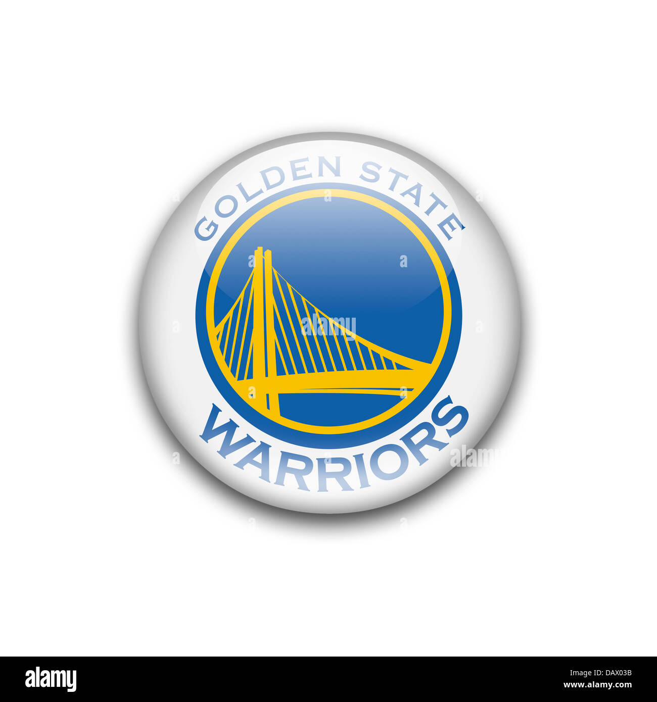Golden State Warriors logo symbol flag icon emblem Stock Photo