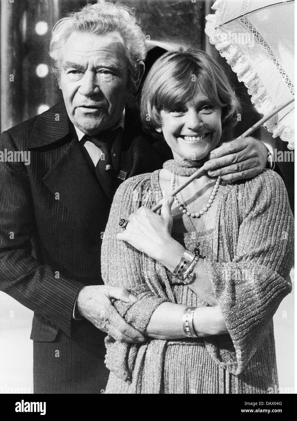 TV series, 'Hallo Peter', DEU 1974 - 1982, director: Dieter Proettel, scene with: Peter Frankenfeld, Maria Schell, 1978, Third-Party-Permissions-Neccessary Stock Photo