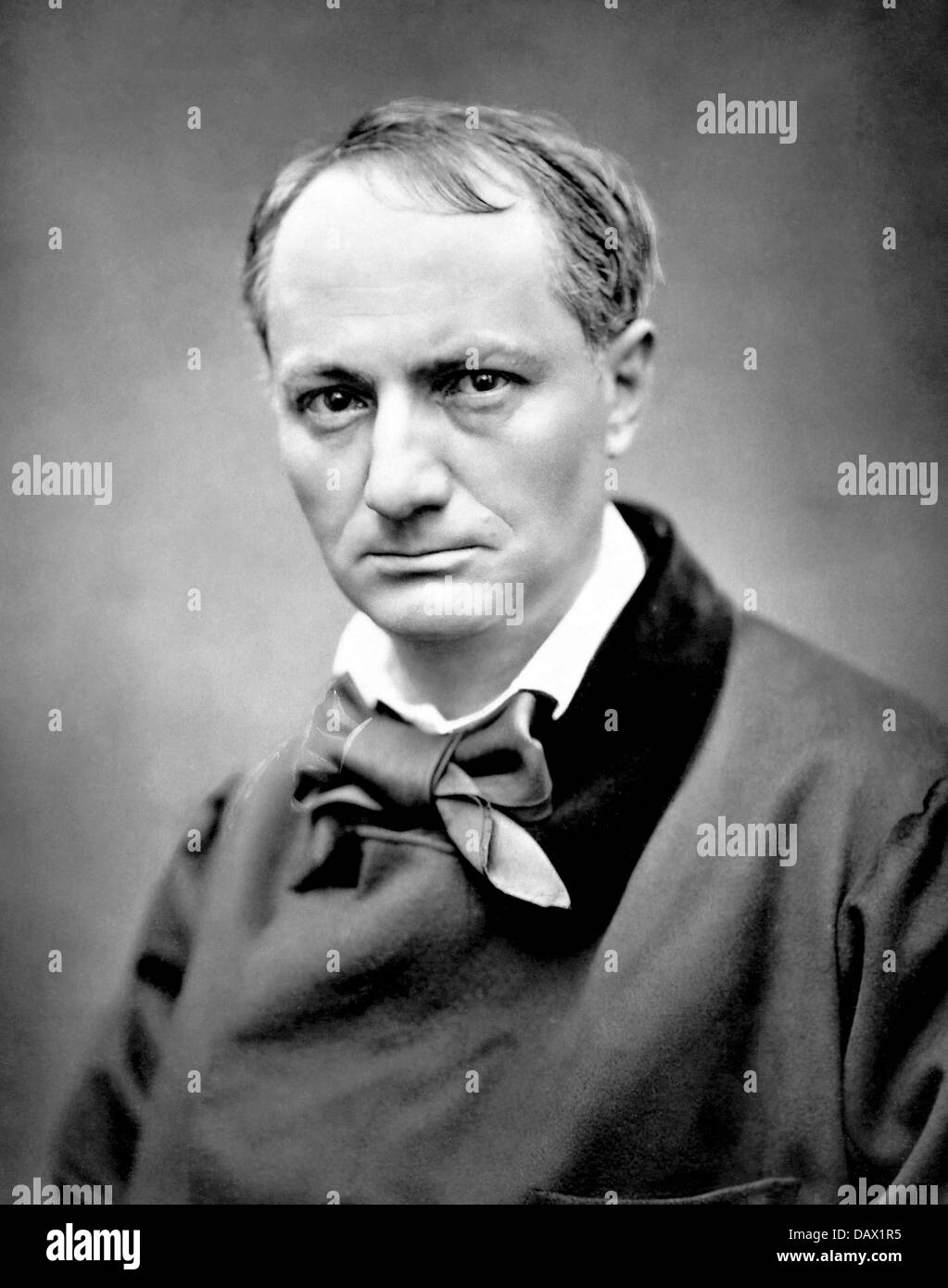 CHARLES BAUDELAIRE (1821-1867) French poet in 1863. Photo Etienne Carjat Stock Photo