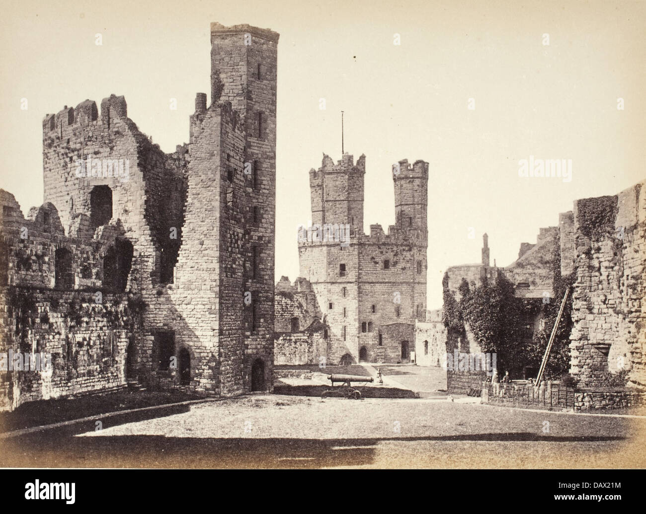 Carnarvon Castle, Interior, Looking Towards The Eagle Tower M.2008.40.202.12 Stock Photo