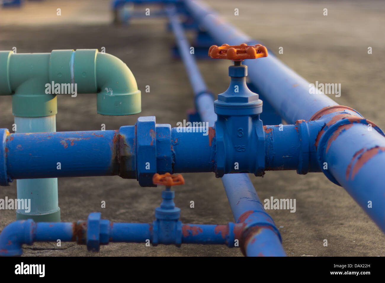 Old Plumbing in the building Stock Photo Alamy