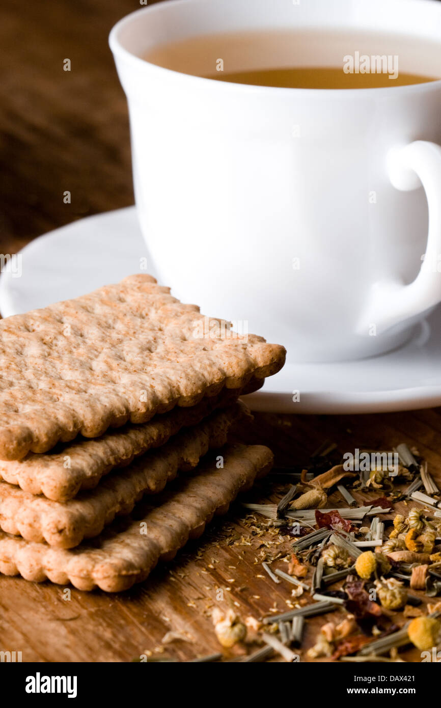 cup of tea and fresh cookies Stock Photo - Alamy
