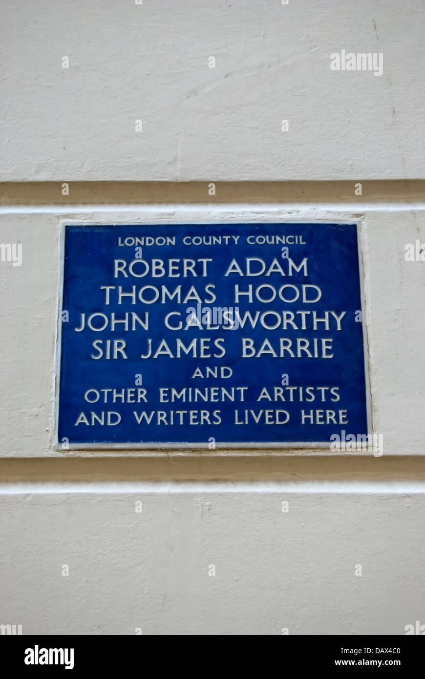 Jm barrie blue plaque hires stock photography and images Alamy