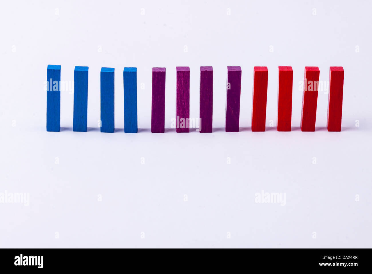 Colourful wooden blocks on white background Stock Photo - Alamy