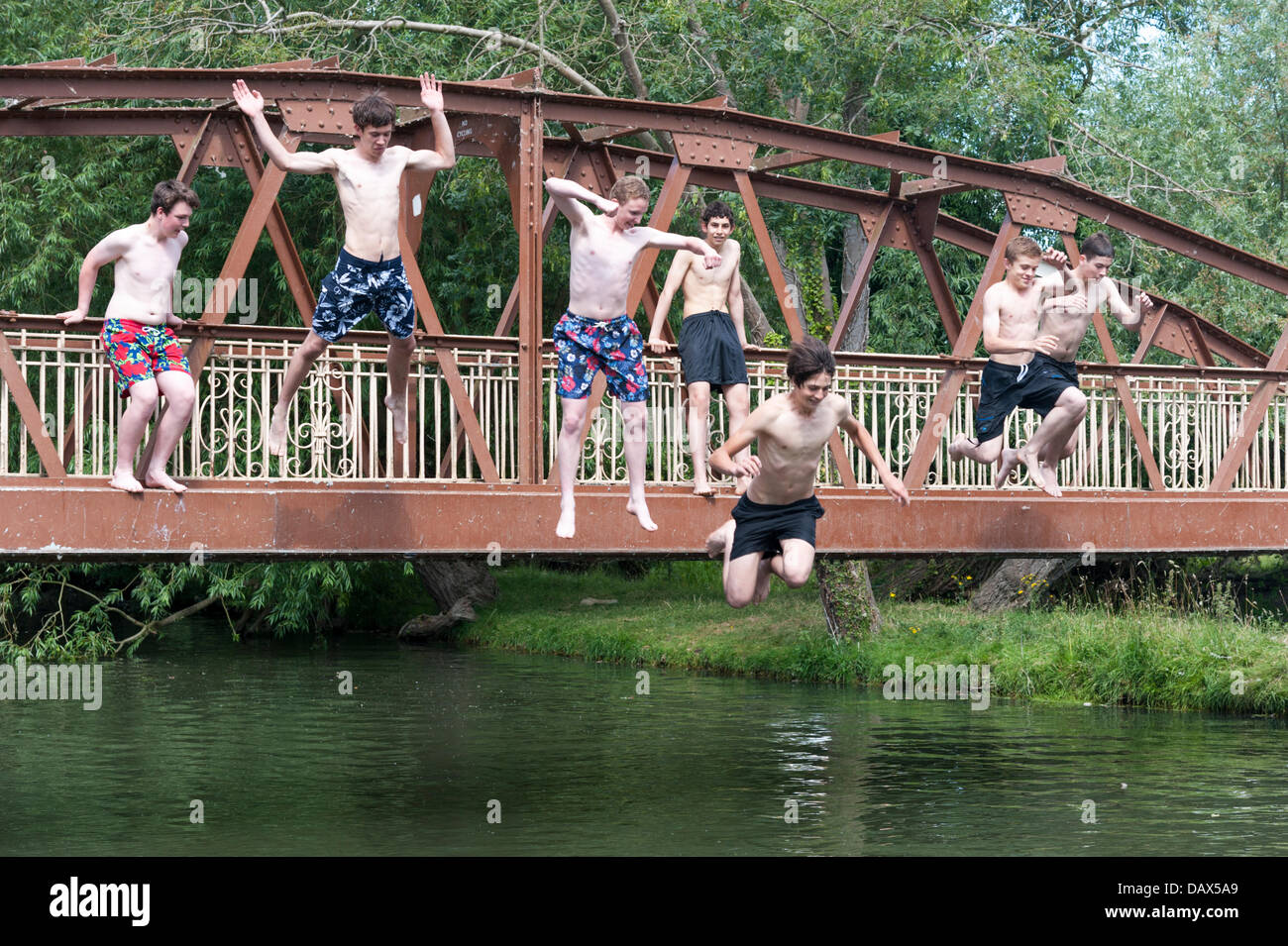Jumping off of a bridge hires stock photography and images Alamy