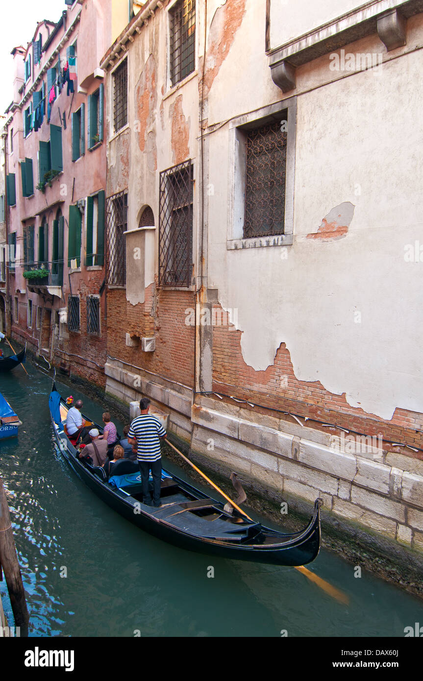 Venice Italy Gondolas on canal , most famous boat Stock Photo - Alamy
