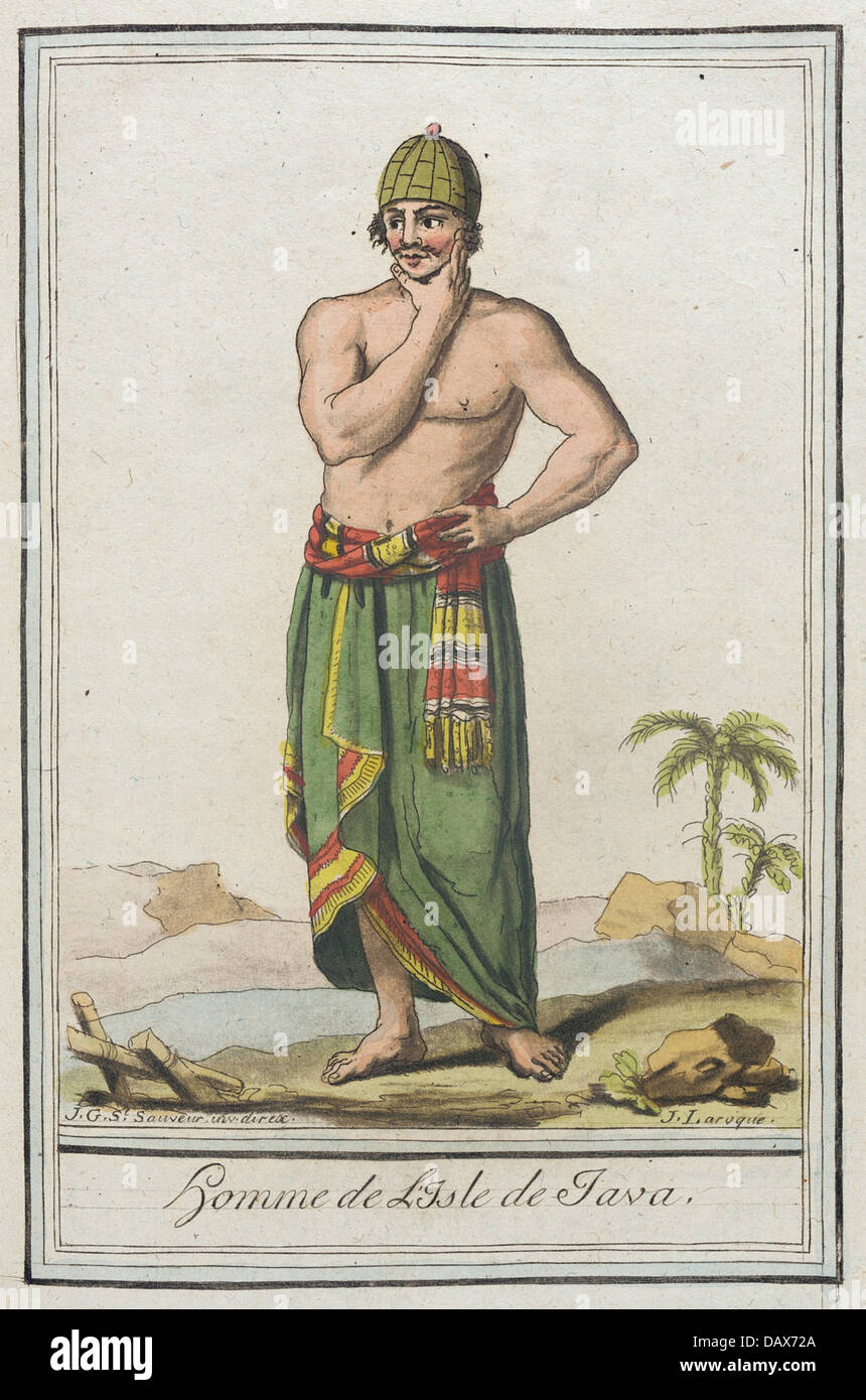 Costumes de Differents Pays, 'Homme de l'Isle de Java' M.83.190.261 ...
