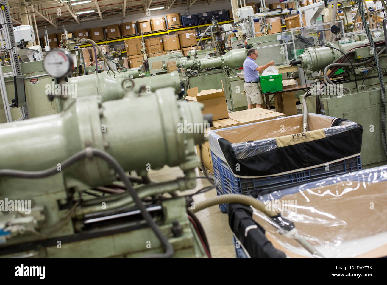 The Rodon Group plastic molding factory, maker of K'nex toys.  Stock Photo