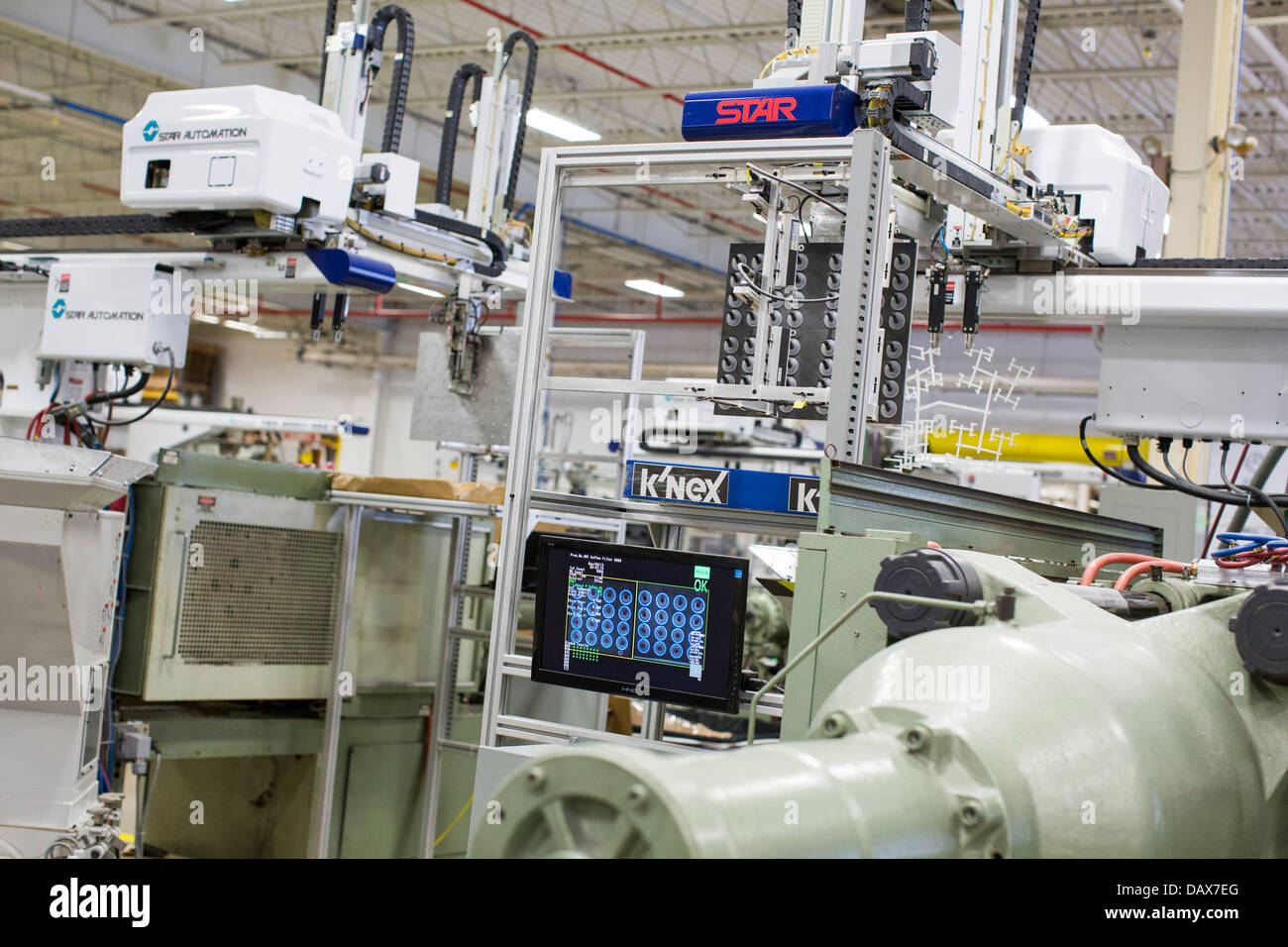 The Rodon Group plastic molding factory, maker of K'nex toys.  Stock Photo