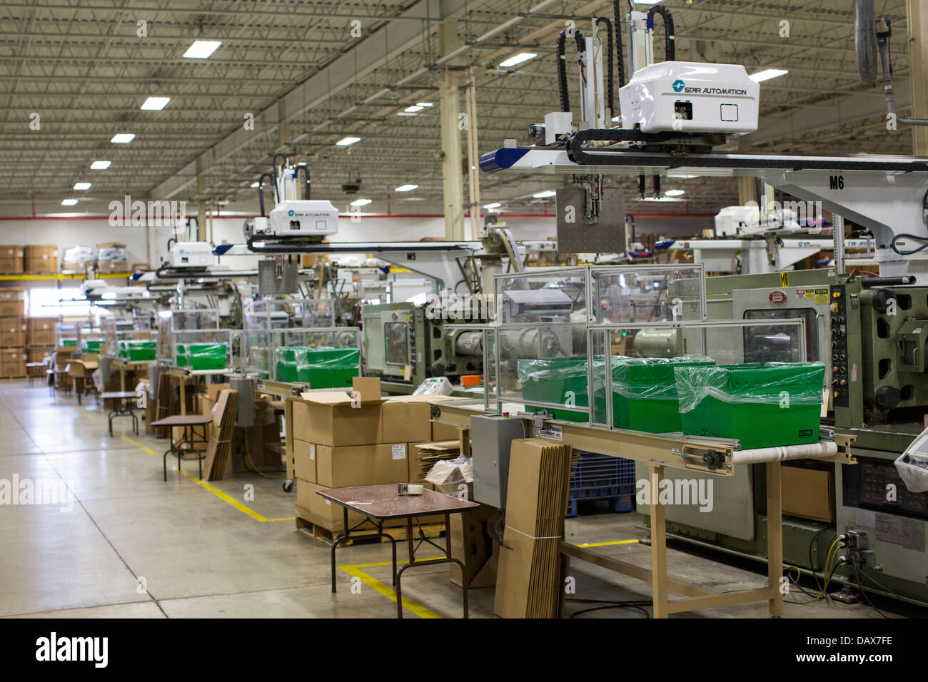 The Rodon Group plastic molding factory, maker of K'nex toys.  Stock Photo