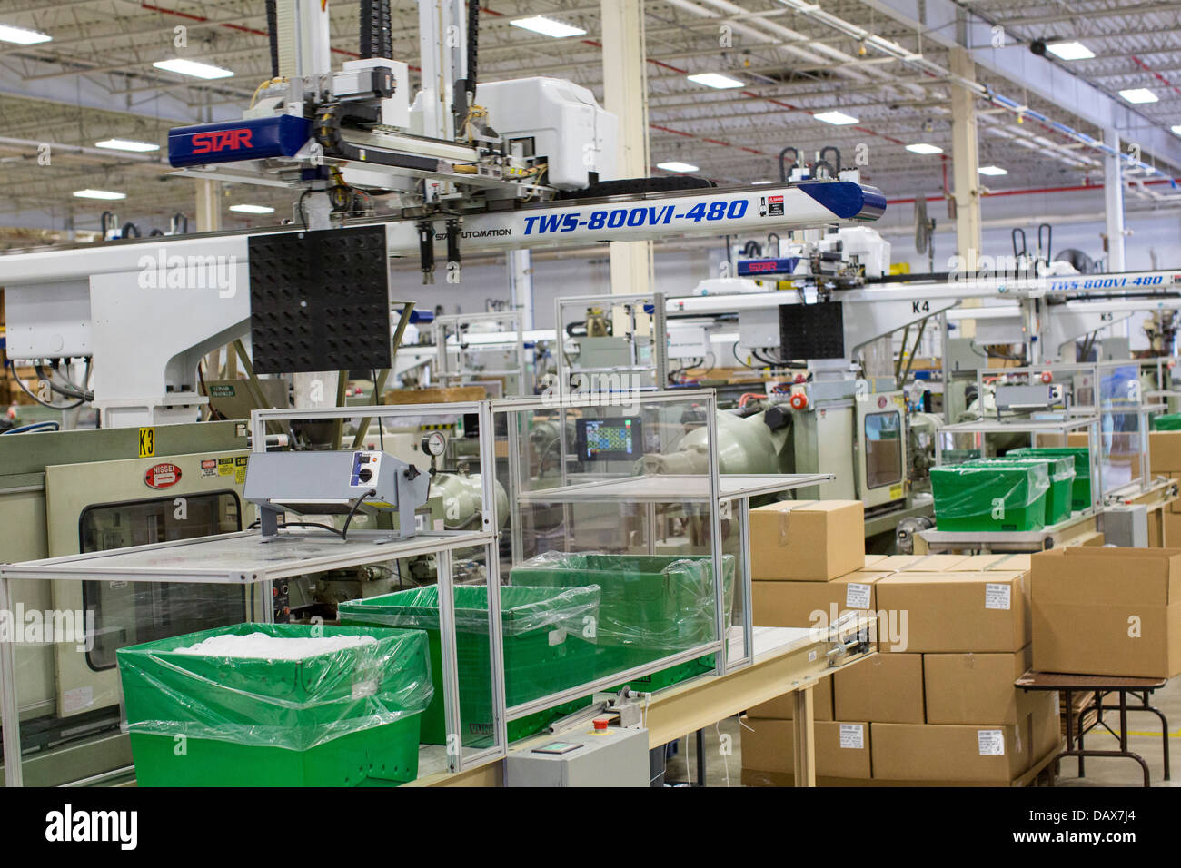 The Rodon Group plastic molding factory, maker of K'nex toys.  Stock Photo