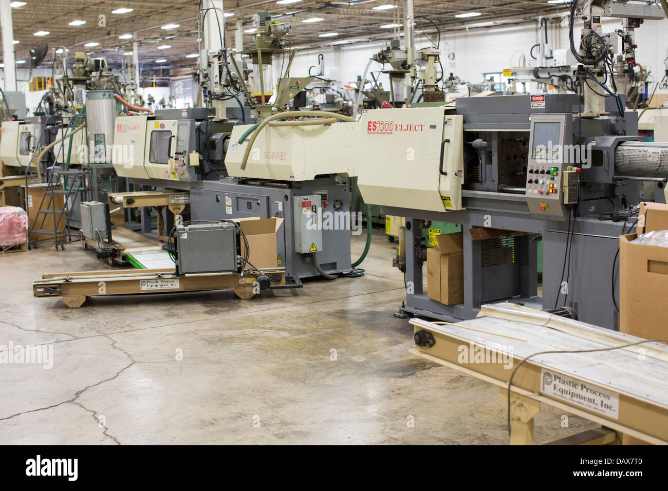 The Rodon Group plastic molding factory, maker of K'nex toys.  Stock Photo