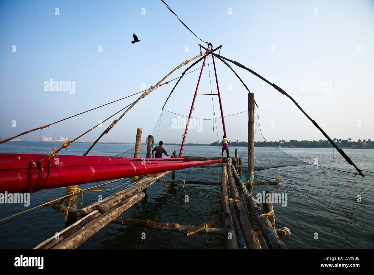 Chinese fishing nets at Fort Cochin, Kerala, India Stock Photo Alamy
