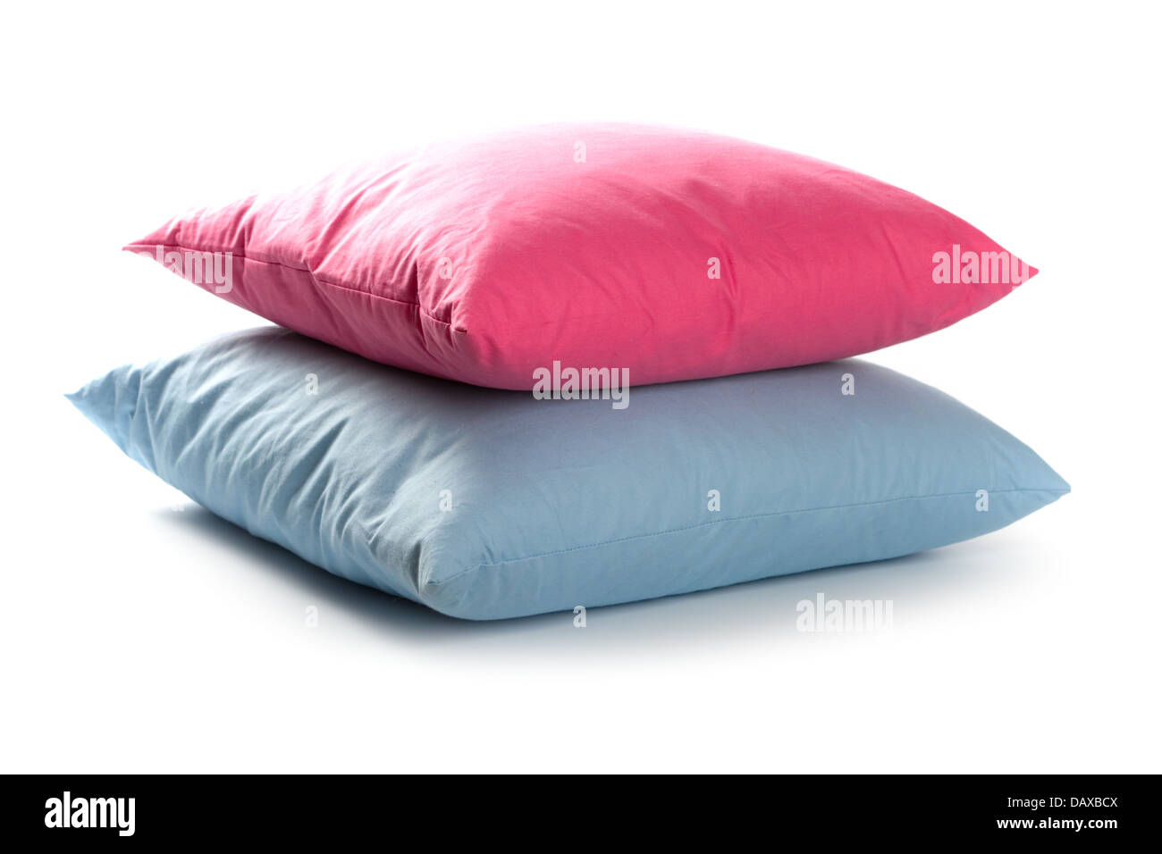 pink and blue pillows Stock Photo Alamy