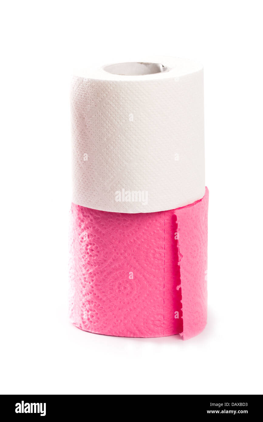 Two ply toilet roll Cut Out Stock Images & Pictures Alamy