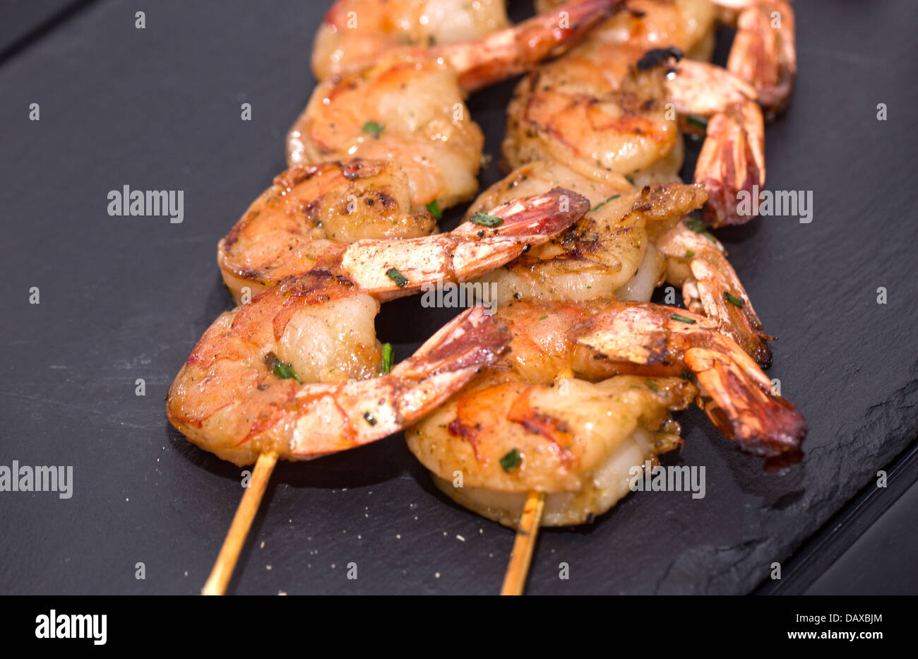 cooking shrimp on the grill Stock Photo - Alamy