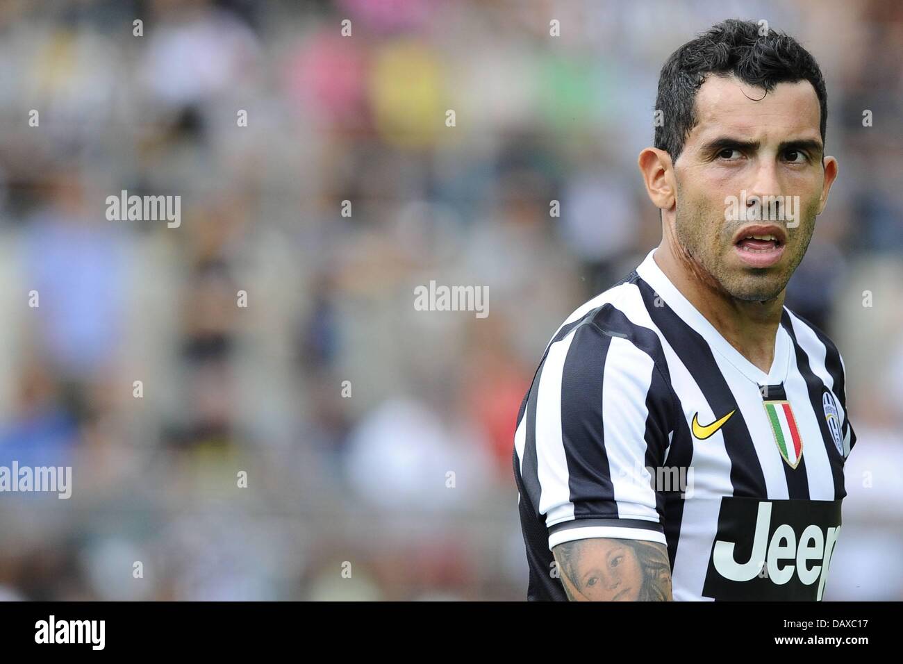 17.07,2013. Turin, Italy. Juventus portrait pictures from 2013-14 squad.  Photo Carlos Tevez Stock Photo