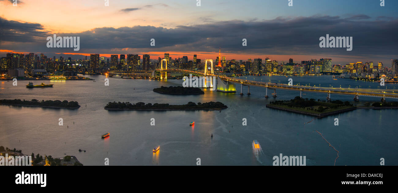 Tokyo Bay panorama Stock Photo