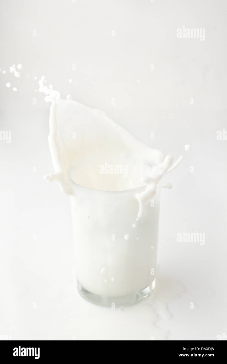 Oreo milk splash Stock Photo