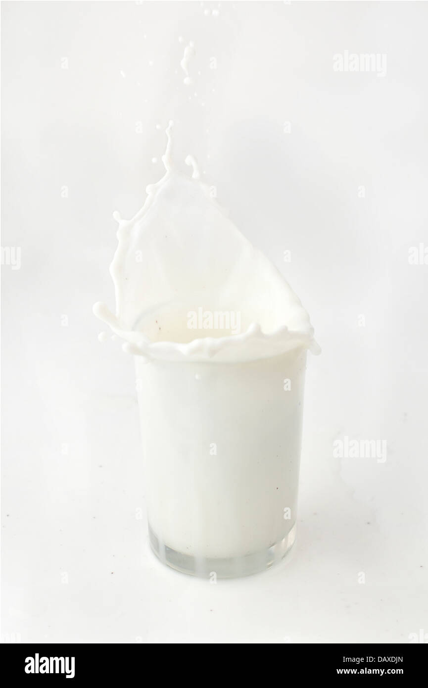 Oreo milk splash Stock Photo