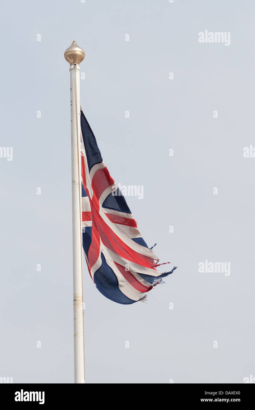 The Union Jack flag of Great Britain Stock Photo