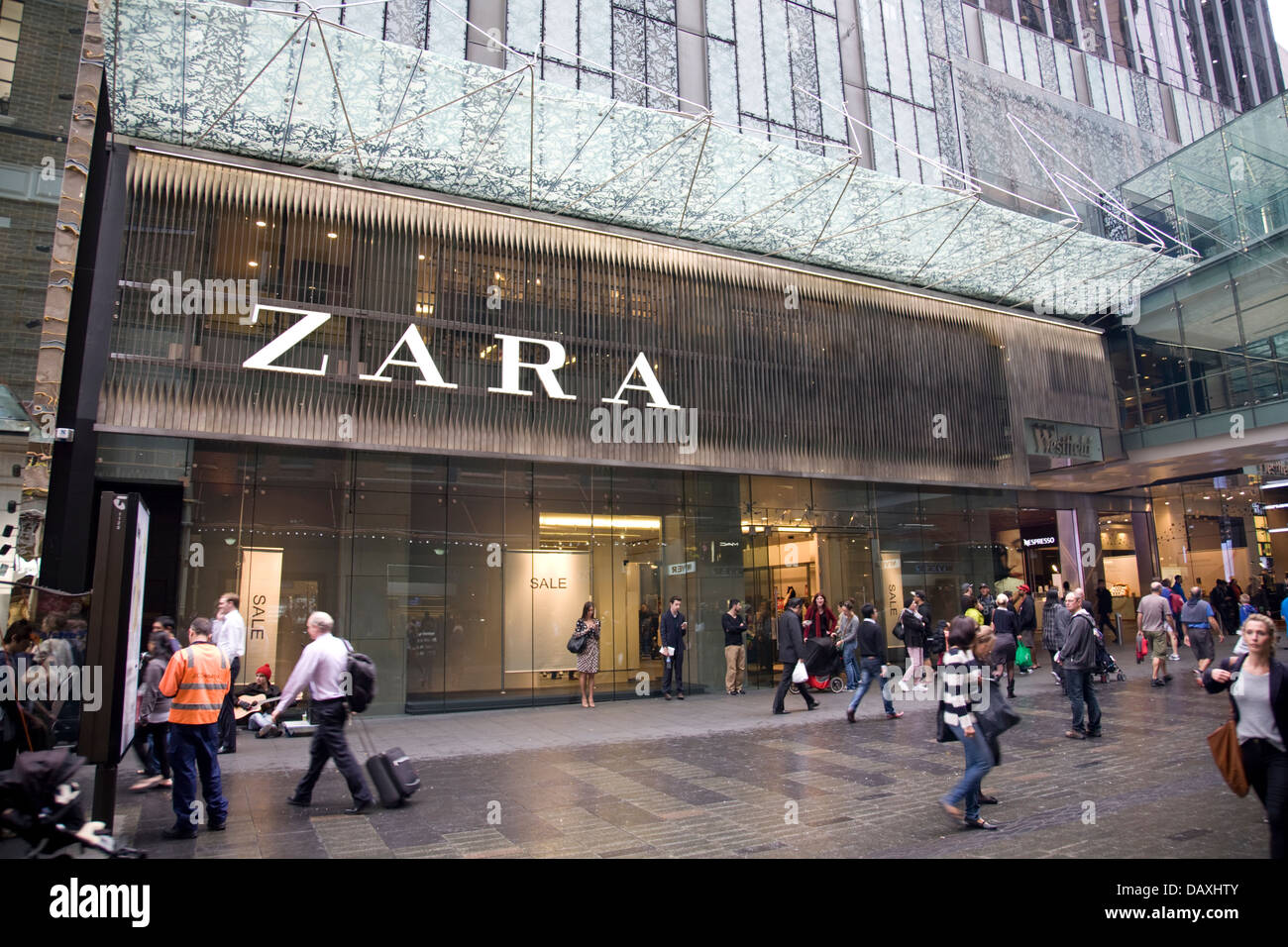 zara store in sydney's pitt street retail area,sydney,australia Stock ...