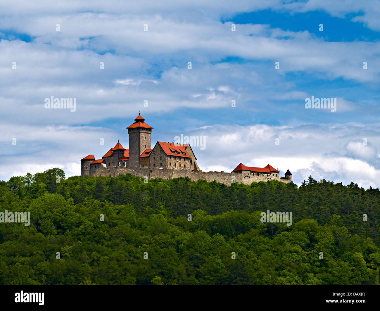 Wachsenburg Castle, Holzhausen, Drei Gleichen, Thuringia, Germany Stock Photo