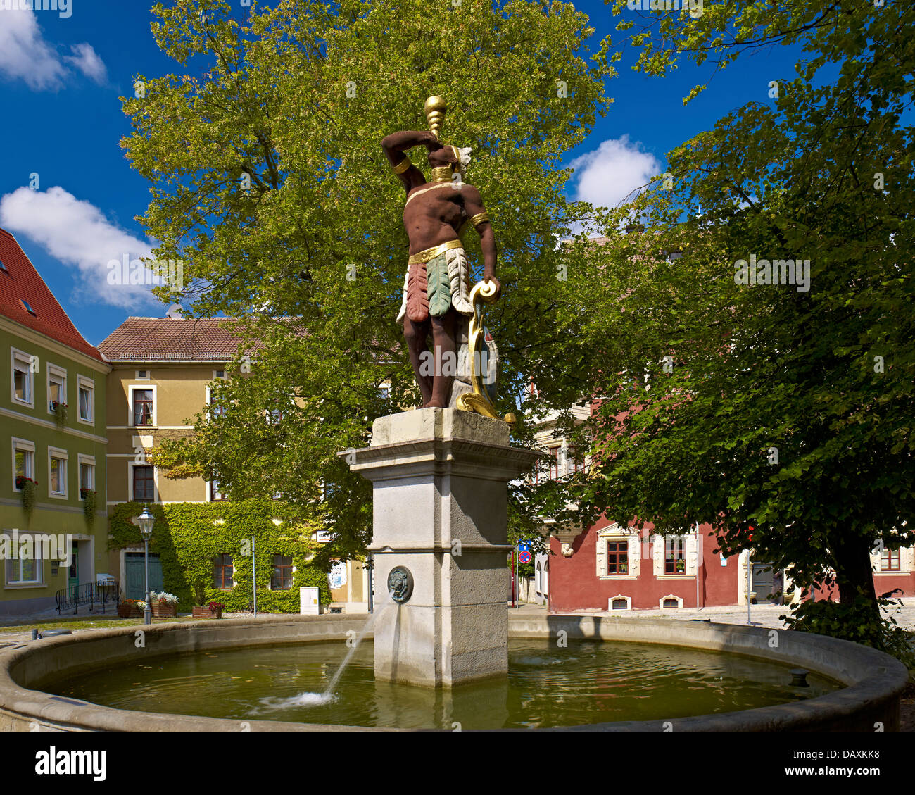 Mohrenbrunnen, Eisenberg, Thuringia, Germany Stock Photo