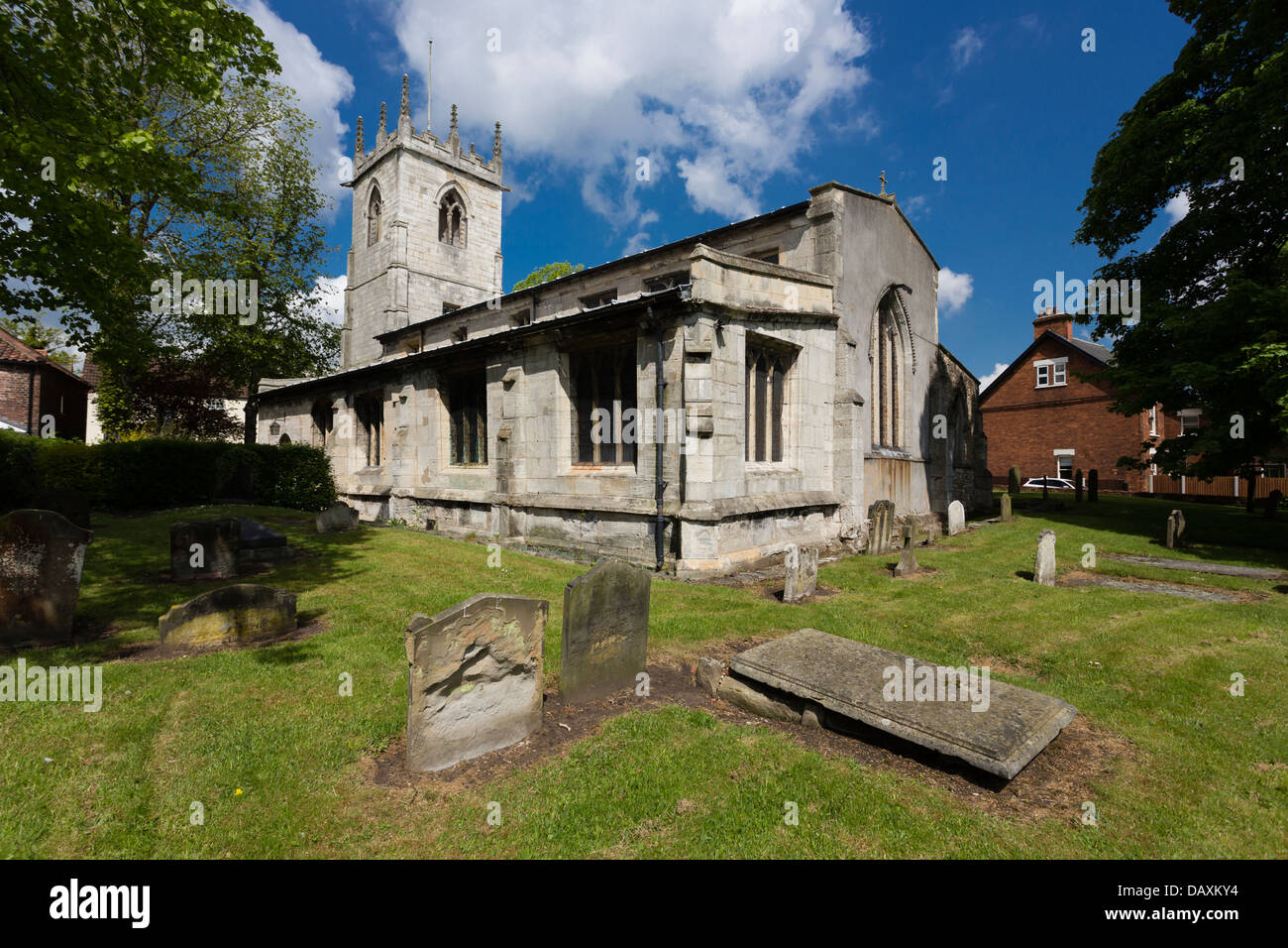 The Parish Church of Saint Nicholas in Bawtry, South Yorkshire. The