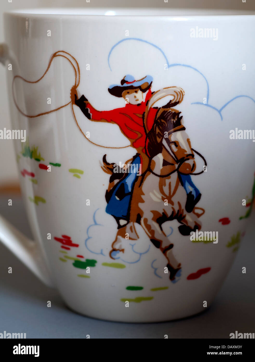 Cath Kidston cowboy design on a mug Stock Photo - Alamy