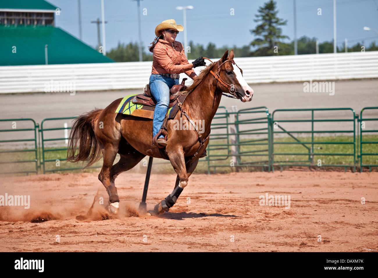 Rodeo Pole Racing High Resolution Stock Photography and Images Alamy