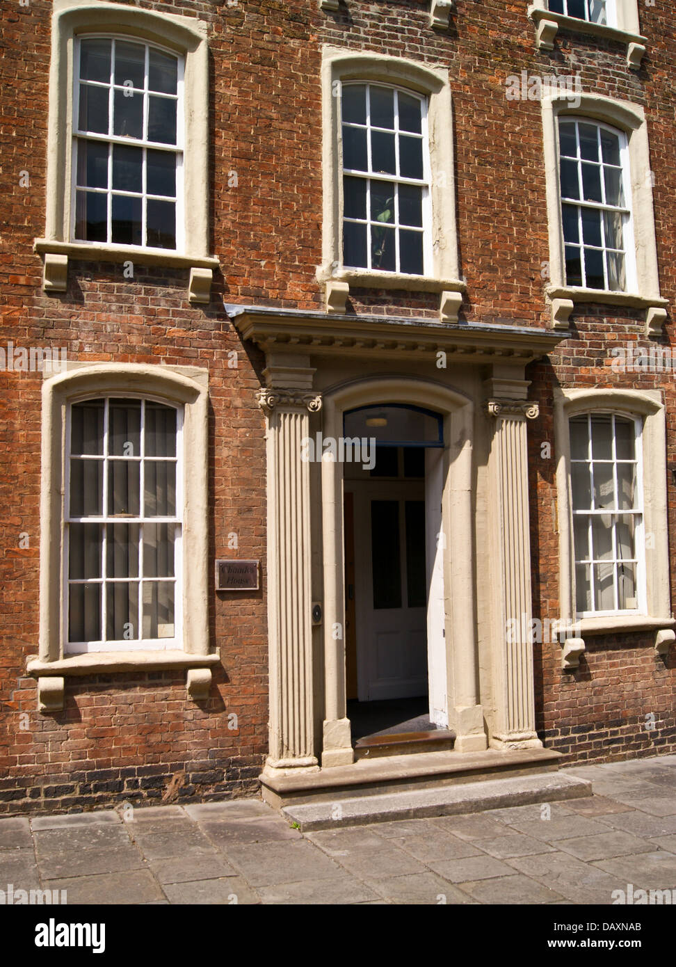 Georgian townhouse, Castle Street, by Benjamin Holloway for the 1st Duke of Chandos,  West Quay, Bridgwater, Somerset, England Stock Photo