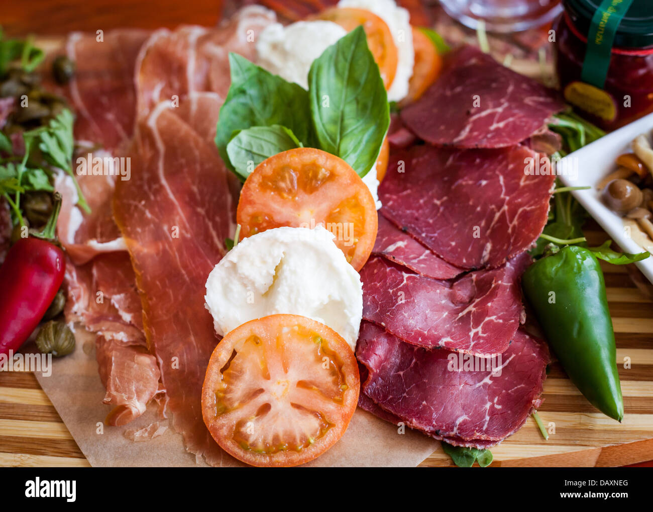 Antipasto in an Italian restaurant Stock Photo Alamy