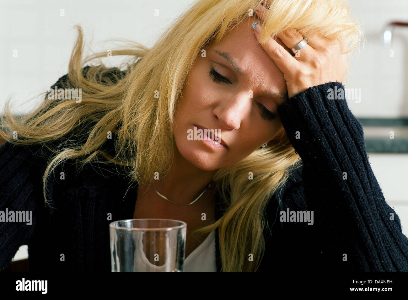 Depressed sad grumpy looking hi-res stock photography and images - Alamy